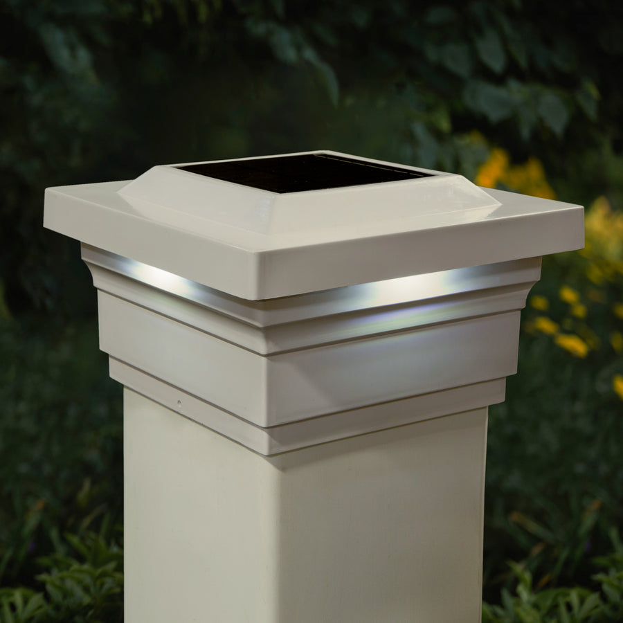 Classy Caps SLO75T 5X5 Tan Pvc Majestic Solar Post Cap - Atlantic Lighting