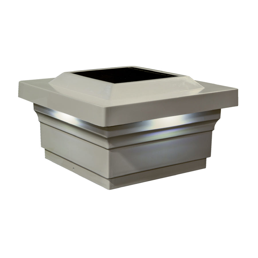Classy Caps SLO75T 5X5 Tan Pvc Majestic Solar Post Cap - Atlantic Lighting
