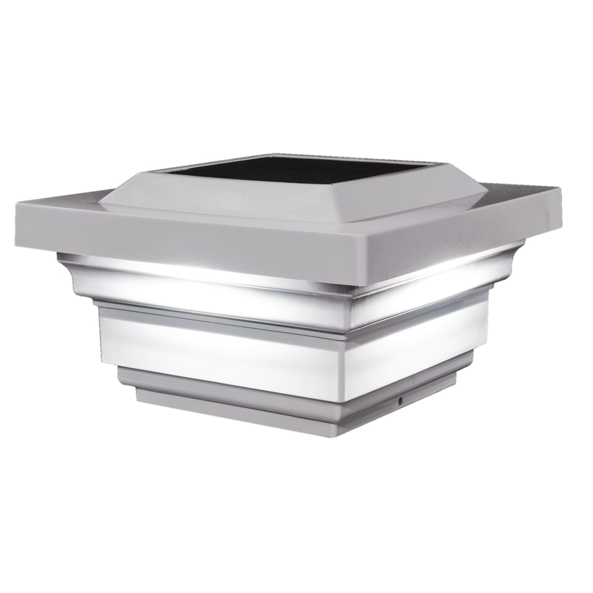 Classy Caps SLO78W 4X4 White Pvc Regal Solar Post Cap - Atlantic Lighting