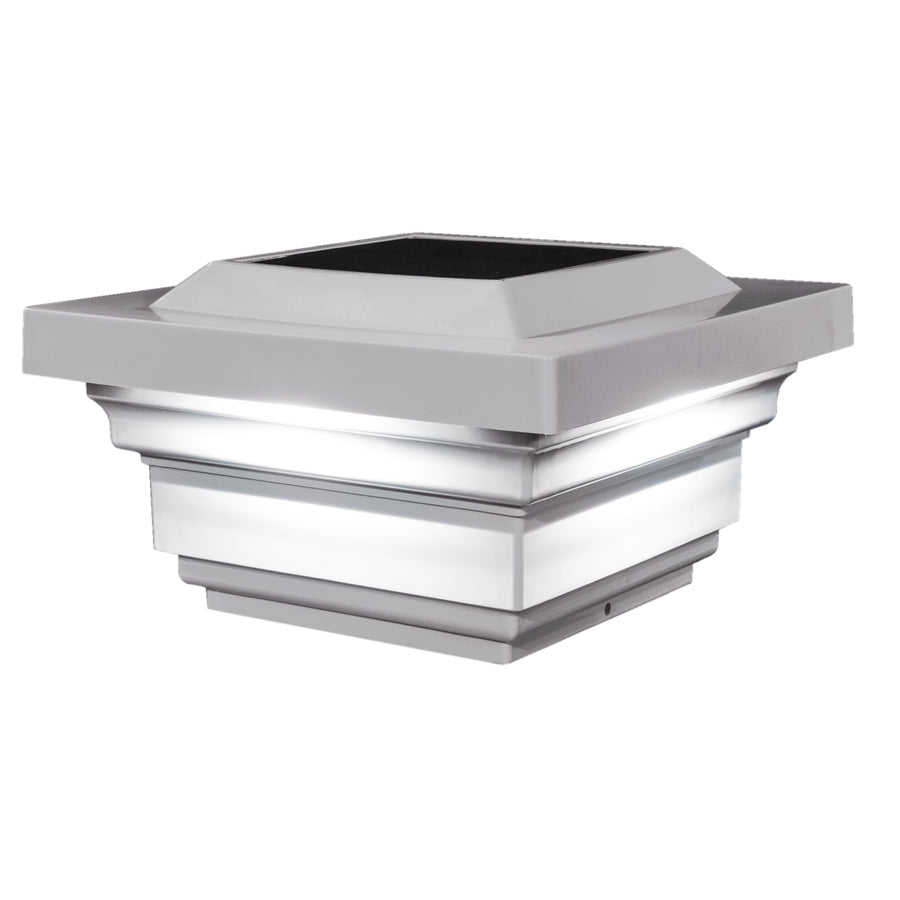 Classy Caps SLO78W 4X4 White Pvc Regal Solar Post Cap - Atlantic Lighting