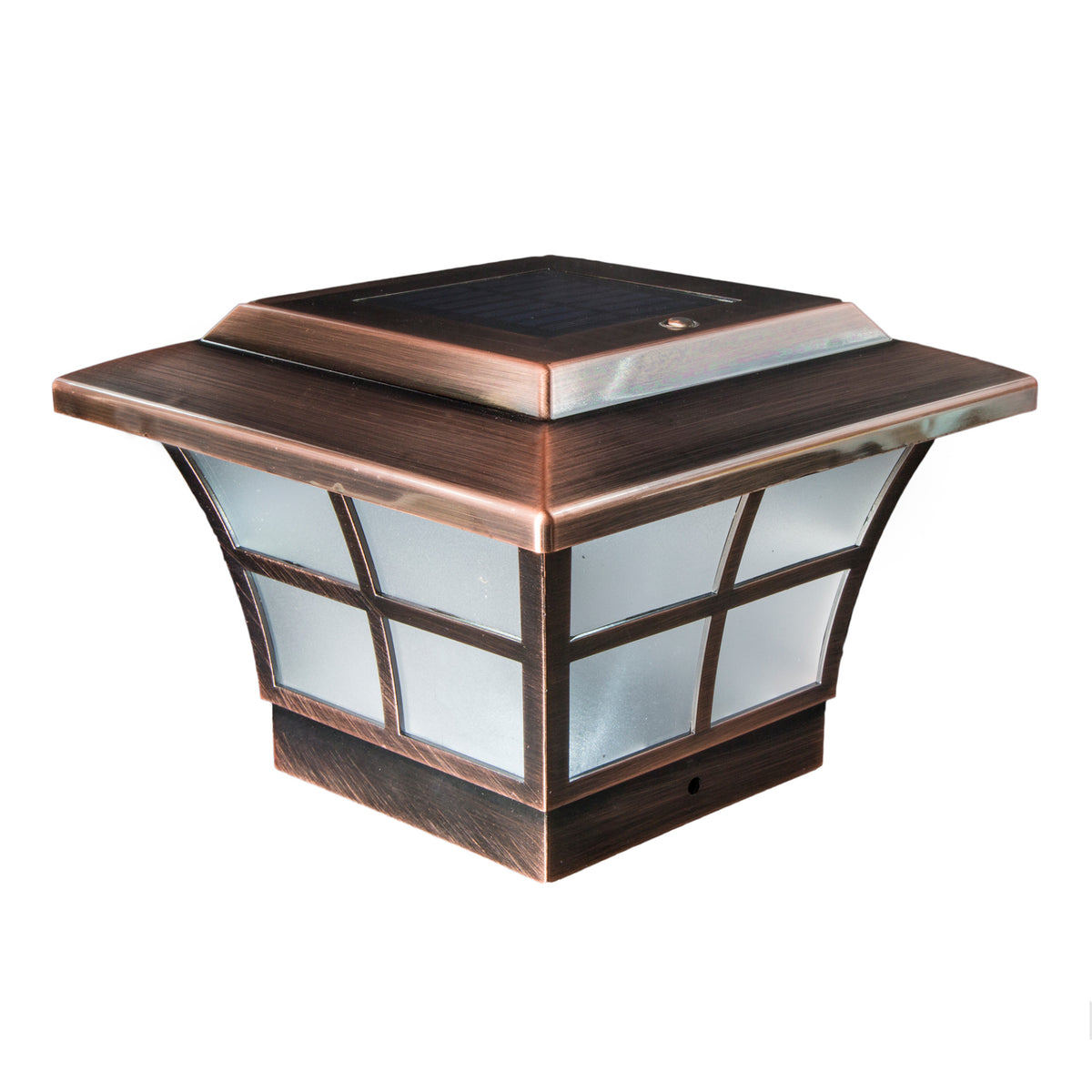 Classy Caps SLO79C 4X4 Copper Plated Prestige Solar Post Cap - Atlantic Lighting