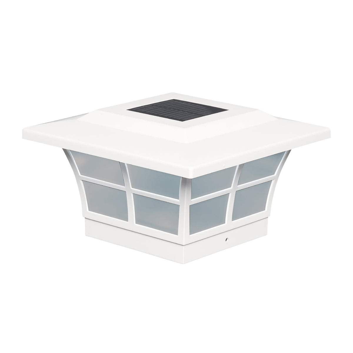 Classy Caps SLO85 5X5 White Pvc Prestige Solar Post Cap - Atlantic Lighting