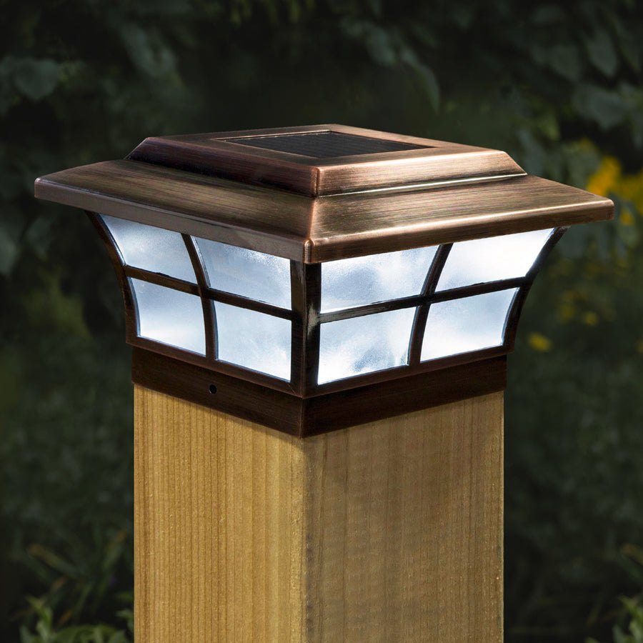 Classy Caps SLO86 6X6 Copper Plated Prestige Solar Post Cap - Atlantic Lighting