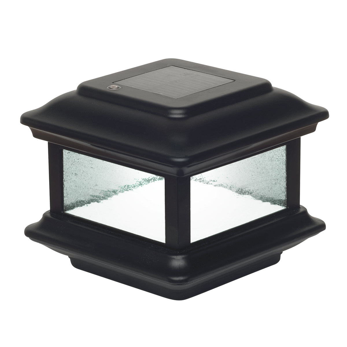 Classy Caps SLO88 4X4 Black Aluminum Colonial Solar Post Cap - Atlantic Lighting