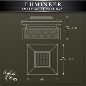 Classy Caps Lumineer Smart Solar Post Cap SLT727