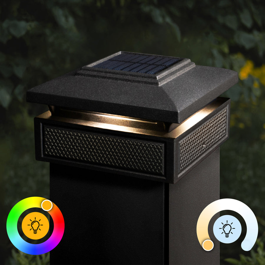 Classy Caps SLT727 Lumineer Smart Solar Post Cap - Atlantic Lighting