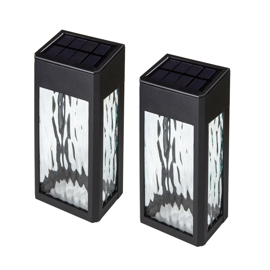 Classy Caps SWL888 Black Aluminum Lancaster Deck & Wall Light - 2 Pk - Atlantic Lighting