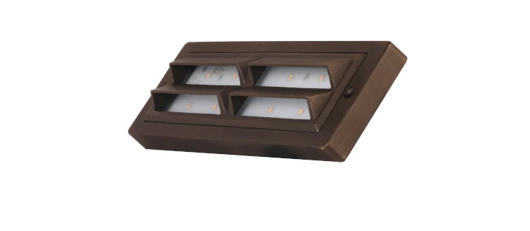Total Light TL-SL200-CB LED Step Light Brass Remote Dimmable Dual CCT 2700/3000K - Atlantic Lighting