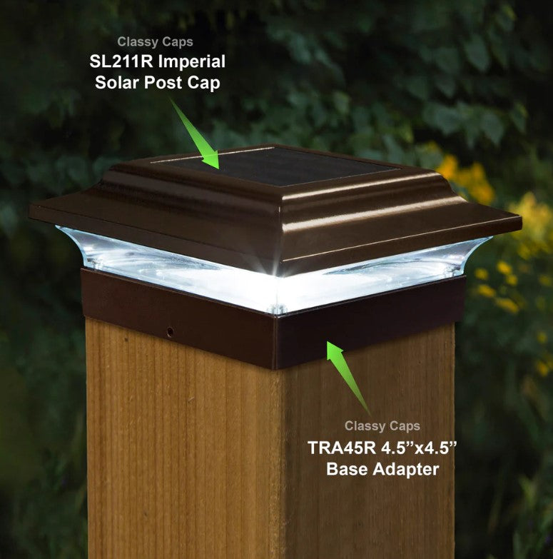 Classy Caps TRA45R 4.5X4.5 Base Imperial Aluminum - Bronze - Atlantic Lighting