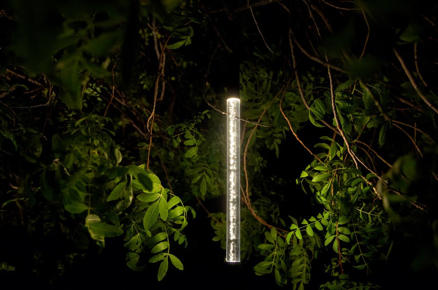 Brilliance VB-05-NI-3000 VersaBeam 12" Acrylic Bubble Rod with Hanging Loop in Nickel Finish 3000K - Atlantic Lighting