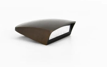 Lumien W3B2-2.5W-30K-A Brass Micro Wall Light, Hooded Surface Mount Option, 2.5 Watts, 10-15V, 240 Lumens, 3000K - Atlantic Lighting