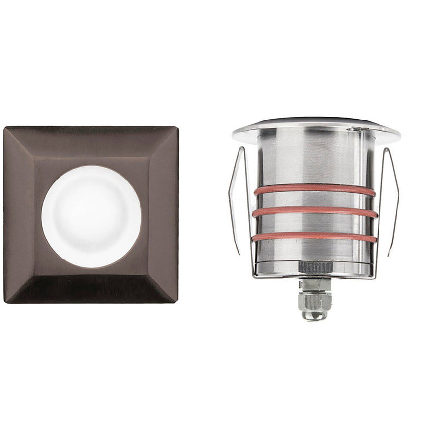 WAC 2051 in-ground light in bronze stainless steel