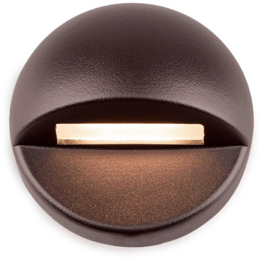 WAC 3011 round deck light in bronze on aluminum
