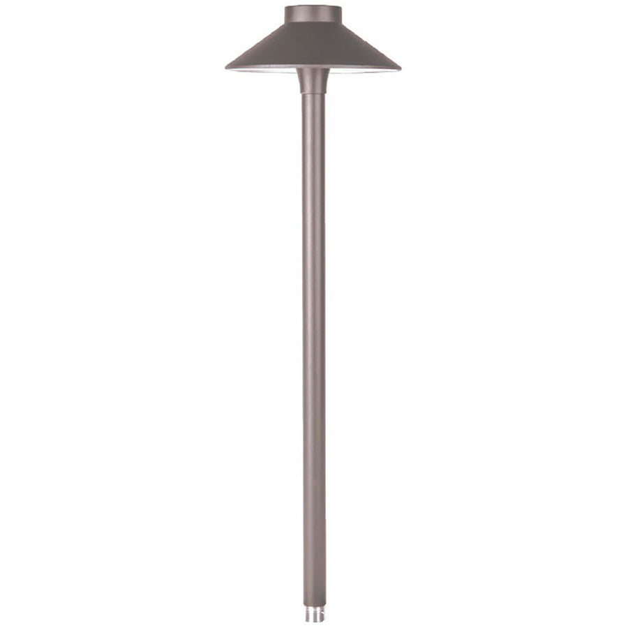 WAC 6041-27BBR Tiki LED path light – 2700K, bronze on brass