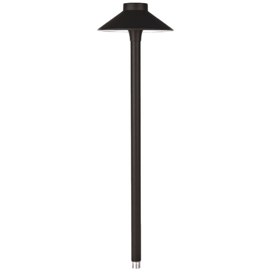 WAC 6041-30BK Tiki LED path light, black on aluminum, 3000K