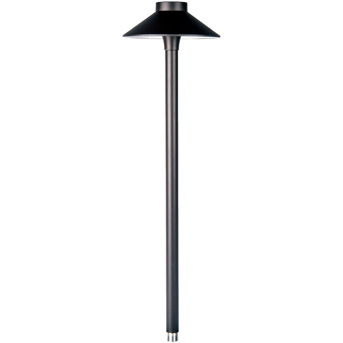 WAC 6042-27BK Mini Tiki LED path light – 2700K, black on aluminum