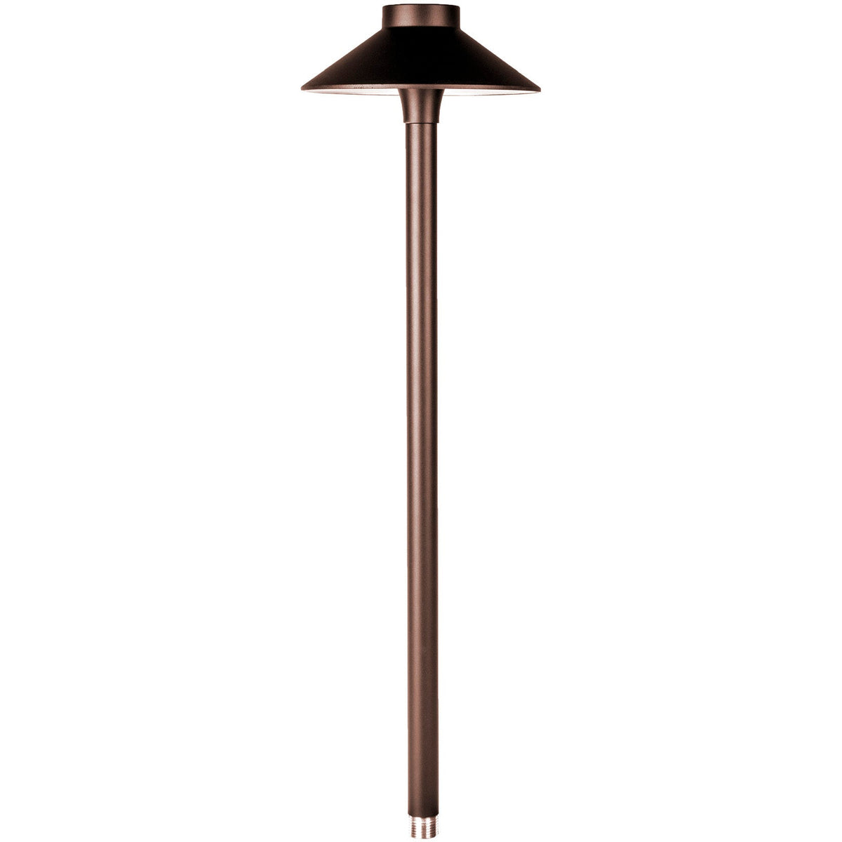 WAC 6042-30BZ Mini Tiki LED path light – 3000K, bronze on aluminum