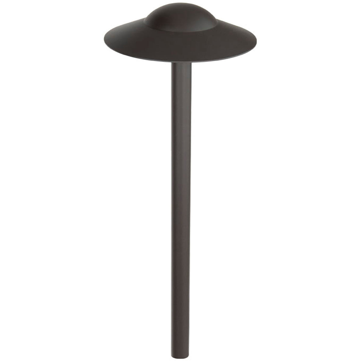 WAC 6053-27BBR 6-inch cap Canopy LED path light – 2700K, bronze on brass