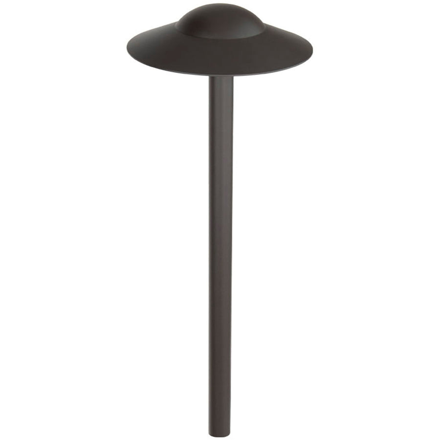WAC 6053-27BBR 6-inch cap Canopy LED path light – 2700K, bronze on brass