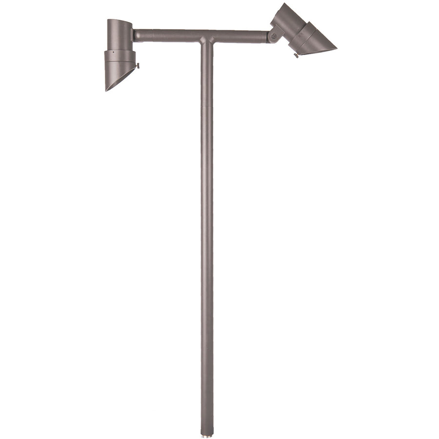 WAC 6211-30BBR Mini Accent double LED path light – 3000K, bronze on brass