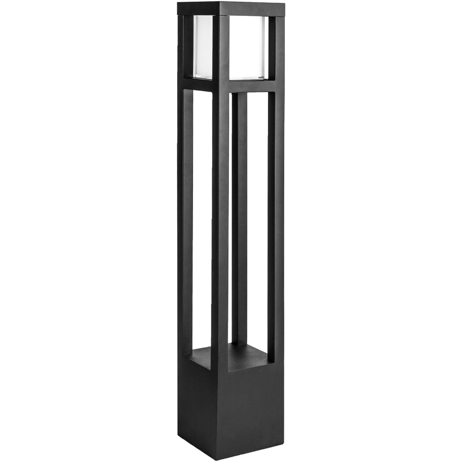 WAC 6623-27BK Tower LED bollard – 2700K, black on aluminum