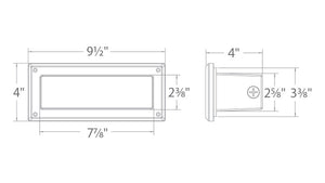 WAC ENDURANCE BRICK LIGHT-OPAL GLASS 3000 White WL-5105-30-aWT