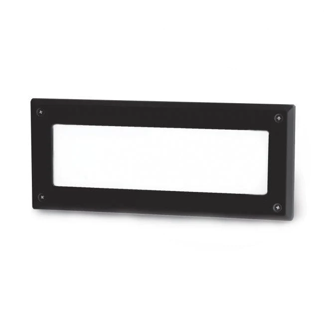 WAC WL-5105-30-aBK ENDURANCE BRICK LIGHT-OPAL GLASS 3000 Black - Atlantic Lighting