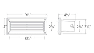 WAC ENDURANCE BRICK LIGHT-LOUVERS 3000 Bronze WL-5205-30-aBZ