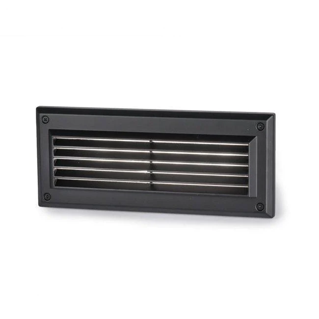 WAC WL-5205-30-aBK ENDURANCE BRICK LIGHT-LOUVERS 3000 Black - Atlantic Lighting