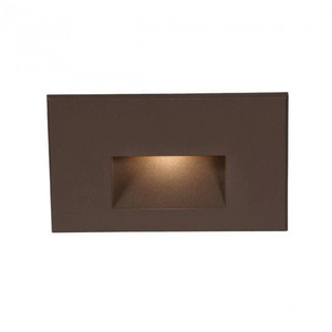 WAC WL-LED100F Step And Wall Light Red 277V Bronze on Aluminum WL-LED100F-RD-BZ