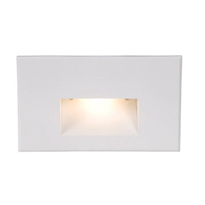 WAC WL-LED100F Step And Wall Light Red 277V White on Aluminum  WL-LED100F-RD-WT