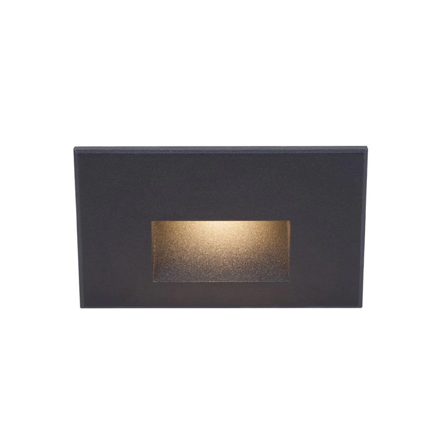 WAC WL-LED100F-RD-BK WL-LED100F Step And Wall Light Red 277V Black on Aluminum - Atlantic Lighting