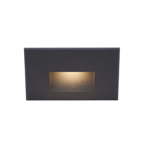 WAC WL-LED100F Step And Wall Light Red 277V Black on Aluminum WL-LED100F-RD-BK