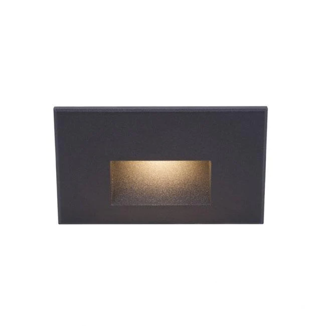 WAC WL-LED100F-C-BK WL-LED100F Step And Wall Light White 277V 3000K Black on Aluminum - Atlantic Lighting