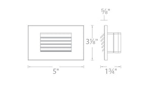 WL-LED120F Step And Wall Light Amber 277V Black on Aluminum WL-LED120F-AM-BK