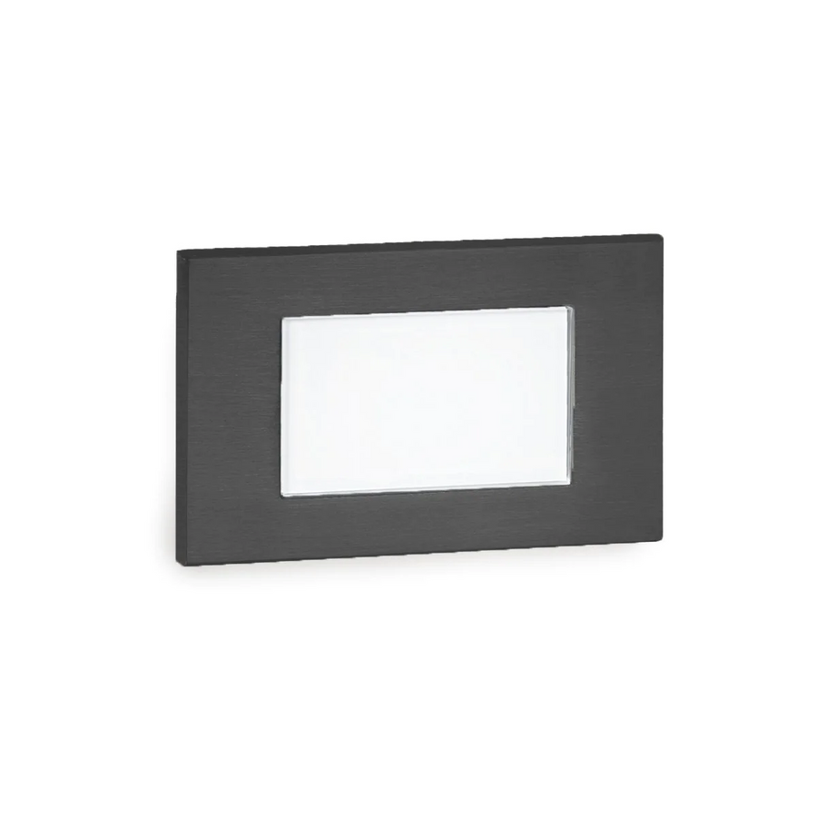 WAC WL-LED130F-C-BK WL-LED130F Step And Wall Light 277V 3000K Black on Aluminum - Atlantic Lighting