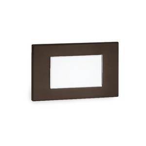 WAC WL-LED130 Step And Wall Light Amber 120V Bronze on Aluminum WL-LED130-AM-BZ