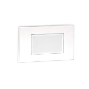 WAC WL-LED130F Step And Wall Light Amber 277V White on Aluminum WL-LED130F-AM-WT