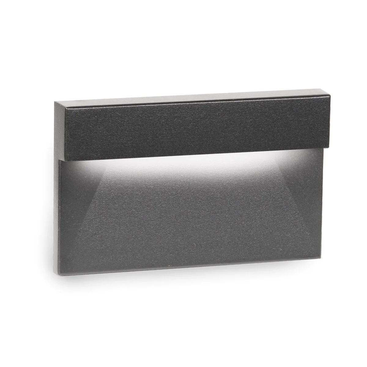 WAC WL-LED140-AM-BK WL-LED140 Step And Wall Light Amber 120V Black on Aluminum - Atlantic Lighting