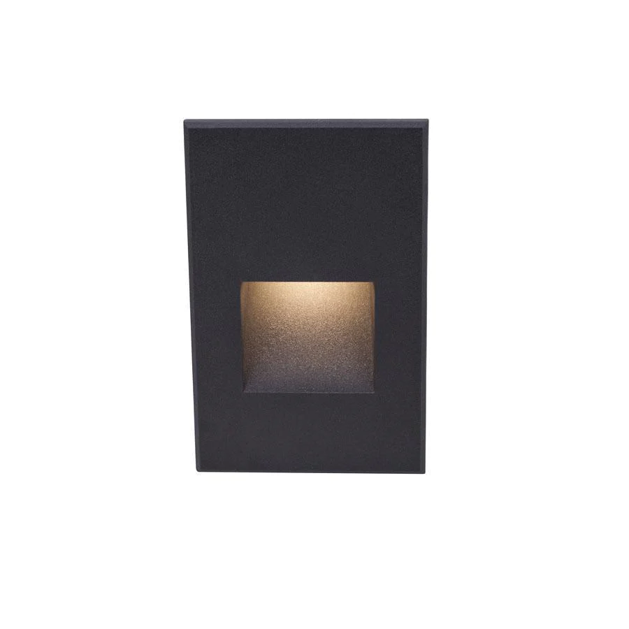 WAC WL-LED200-RD-BK WL-LED200 Step And Wall Light Red 120V Black on Aluminum - Atlantic Lighting