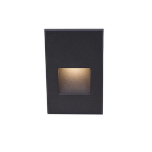 WAC WL-LED200F Step And Wall Light Red 277V Black on Aluminum WL-LED200F-RD-BK