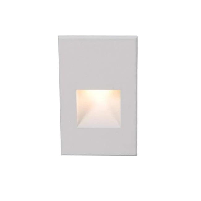 WAC WL-LED200-AM-WT WL-LED200 Step And Wall Light Amber 120V White on Aluminum - Atlantic Lighting