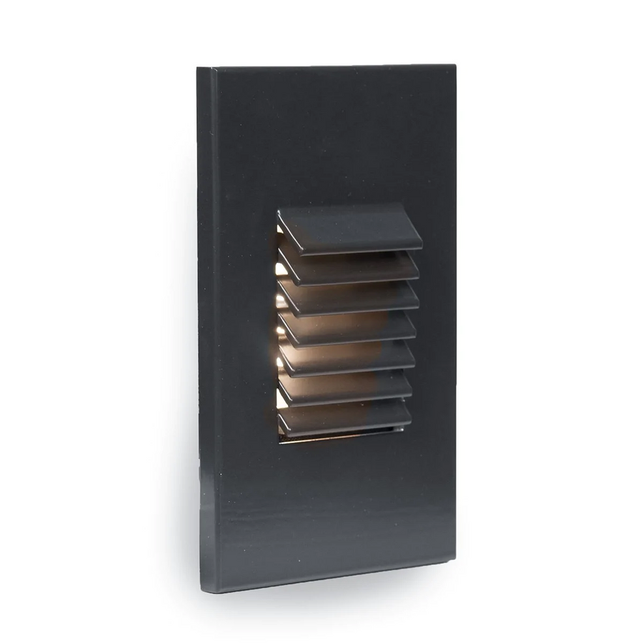 WAC WL-LED220-C-BK WL-LED220 Step And Wall Light 120V 3000K Black on Aluminum - Atlantic Lighting