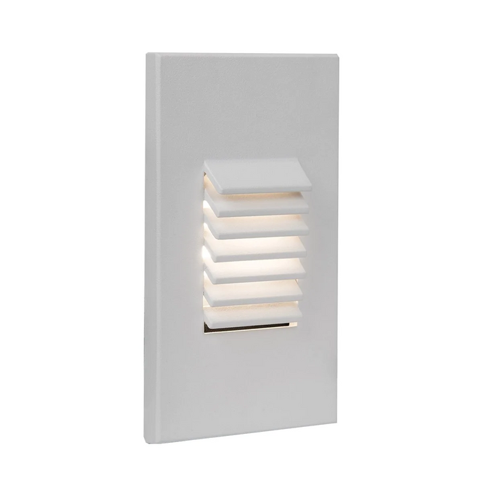 WL-LED220F Step And Wall Light Amber 277V White on Aluminum WL-LED220F-AM-WT