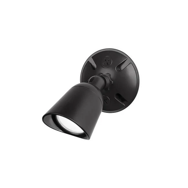 WAC WP-LED415-50-ABK Endurance Single Spot Wallpack Luminaire 120V 5000K Architectural Black - Atlantic Lighting