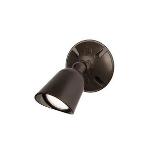 WAC Endurance Single Spot Wallpack Luminaire 120V 3000K Architectural Bronze WP-LED415-30-ABZ