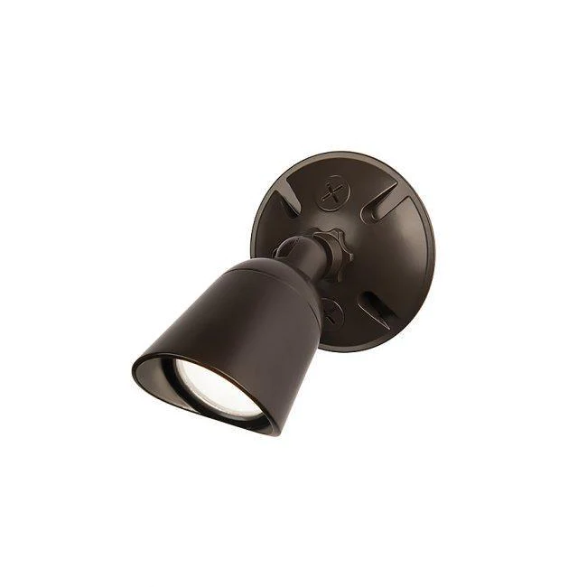 WAC WP-LED415-50-ABZ Endurance Single Spot Wallpack Luminaire 120V 5000K Architectural Bronze - Atlantic Lighting