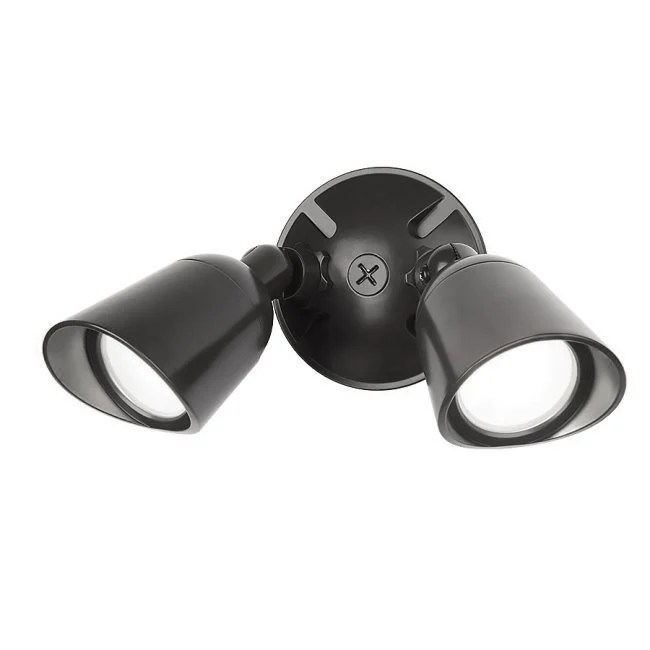 WAC WP-LED430-30-ABK Endurance Double Spot Wallpack Luminaire 120V 3000K Architectural Black - Atlantic Lighting