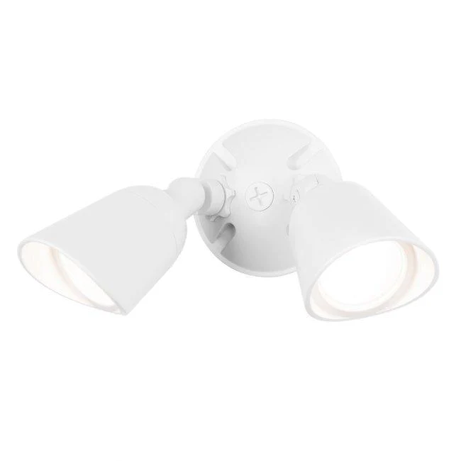 WAC WP-LED430-30-AWT Endurance Double Spot Wallpack Luminaire 120V 3000K Architectural White - Atlantic Lighting