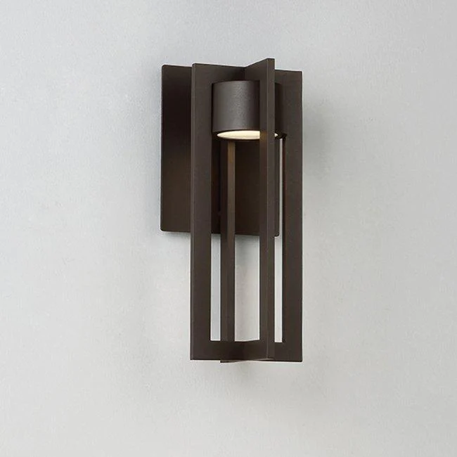 WAC WS-W48625-BZ 25" Chamber Outdoor Wall Sconce 3000K Bronze - Atlantic Lighting